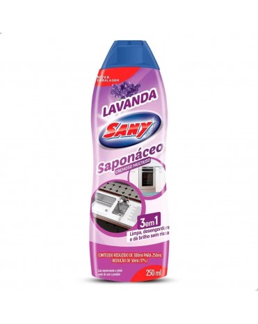 SAPONÁCEO CREMOSO LAVANDA SANY 250ML